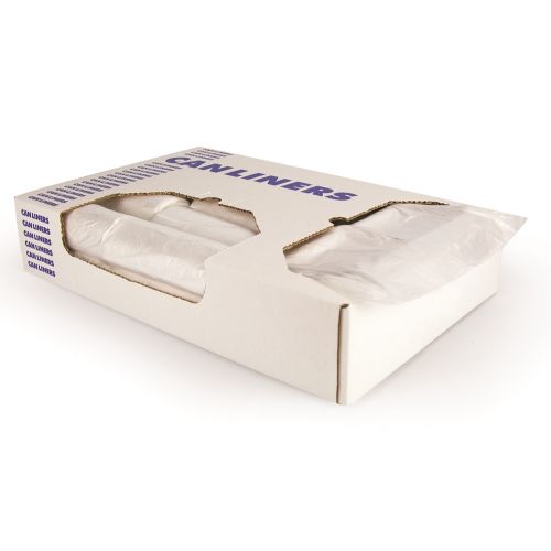 Bolsa para Contenedor de Alta Densidad, 29x45, Natural, 14 Micrones, para 23 Galones